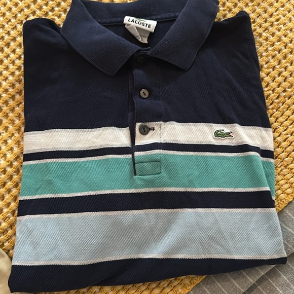 Lacoste Men's Short Sleeve Pima Jersey Interlock Regular Fit Polo Shirt 6 - Picture 2 of 3